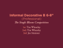 Informal Decorative B 6 Professional